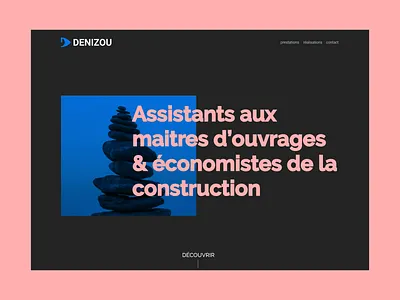 DENIZOU REDESIGN architecture black blue branding company design graphic design portfolio