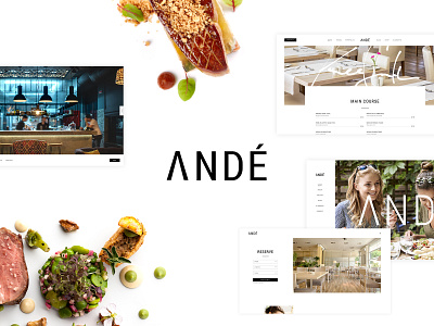 Andé - Elegant Restaurant Theme cooking culinary elegant fine dining food food photography layout restaurant template theme webdesign website mockup wordpress