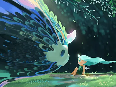 相遇 girl illustration