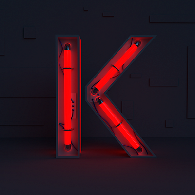 3D K 36daysoftype 3d 3d art 3d artist 3d modeling 3d render adobe adobe dimension alphabet type typography
