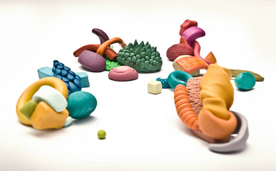 One of festival identity images. abstract color experiment festival ideas identity identitydesign illustration illustrator modelling clay plasticine plastillustration plastilustration sculpture texture