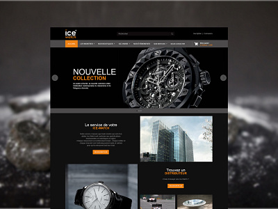 Ice-Watch Concept (Practice Shot) black design ecommerce ui ux web webdesign website