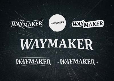 Waymaker Identity Design adobe illustrator affinitydesigner branding customtype design graphicdesign lettering logo typography vector