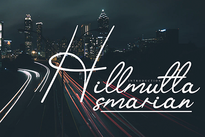 Hillmutta handwriting font andikastudio branding calligraphy classy display elegant fashion feminine handwriting invitation lettered letterhead ligature product script signature stylisth wedding