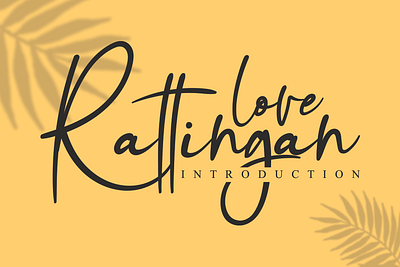 Rattingan handwriting font andikastudio branding calligraphy classy display elegant fashion feminine handwriting invitation lettered letterhead ligature product script signature stylisth wedding