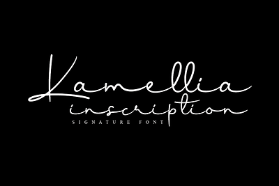 Kamellia handwriting font andikastudio branding calligraphy classy display elegant fashion feminine handwriting invitation lettered letterhead ligature product script signature stylisth wedding