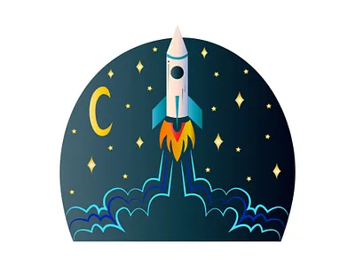 Rocket Logo animation branding design illustration logo logodesign typography