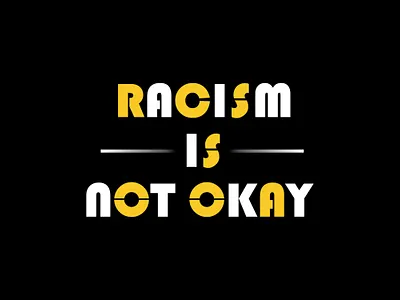 Rasicm Is Not Okay animation branding design illustration logo logodesign typography