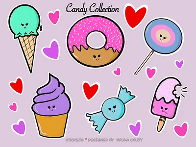 Stickers - Candy Collection stickers