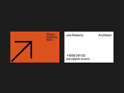 PRB Architects — Cards architecture brand identity branding business cards colour contrast design editorial grid identity layout logo minimal minimalism print stationary typography