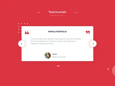 Testimonials branding dailyui design flat ios iosdesign testimonials typography ui uidesign uidesignpatterns ux