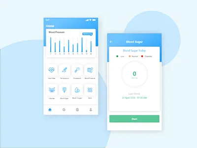 Health Measurement app article blood blood pressure design health health app ui ux