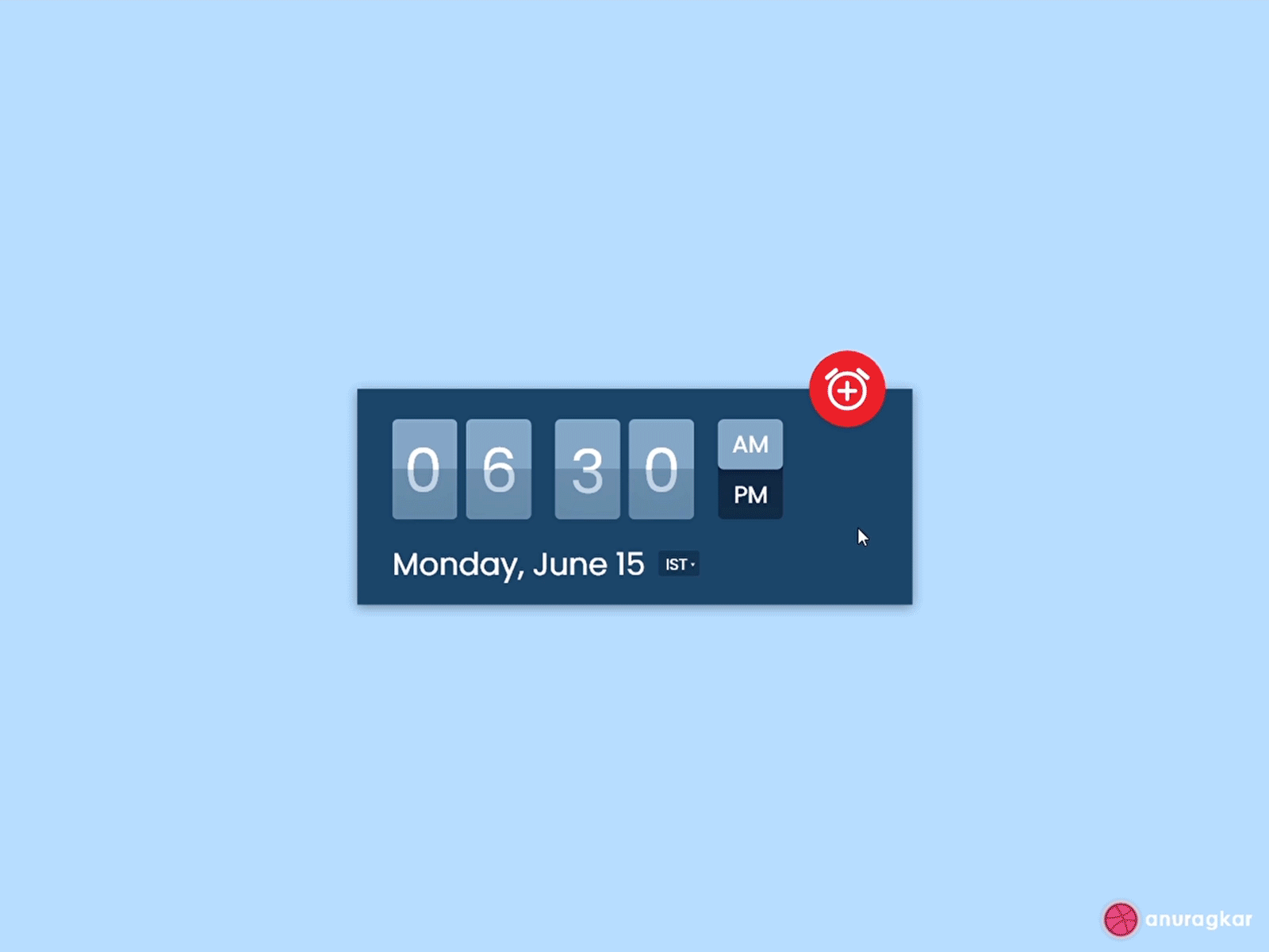 Alarm- Material Card Design For An Alarm App adobe xd alarm app alarm clock android app animation app app design app ui calendar app cards ui dailyui design interaction micro interaction microinteraction microinteractions minimal ui uiux ux