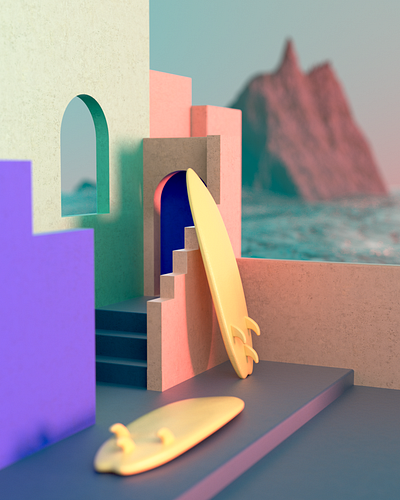 Greek house 3d 3d art 3d artist abstact branding design geometry graphicdesign illustration