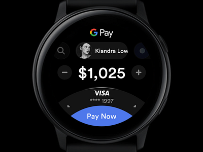 Financial Concept Application (Watch) app application behance concept dark design finance financial financial app google layout pay payment payment app payments platform sketch ui watch