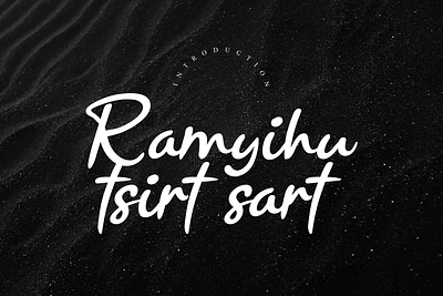 Ramyihu handwriting font andikastudio branding calligraphy classy display elegant fashion feminine handwriting invitation lettered letterhead ligature product script signature stylisth wedding