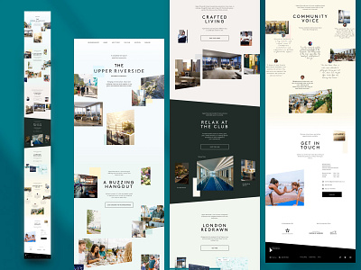 Upper Riverside Homepage "H" greenwich peninsula residential responsive website ui upper riverside