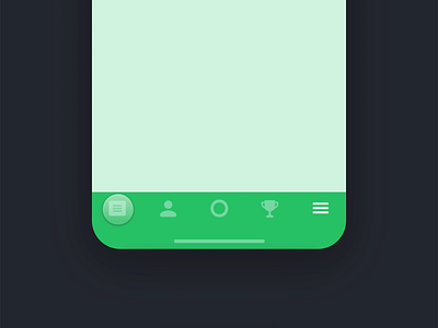 Funky iOS Tab Bar mobile app mobile ui protopie prototype prototyping