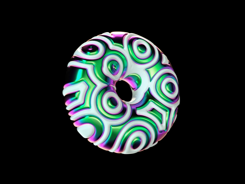 Donut 3d c4d donut octane render