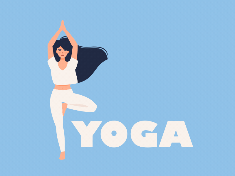 yoga girl asana girl character yoga