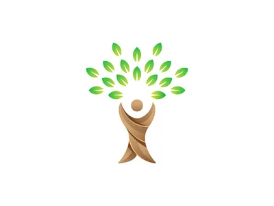 people care logo design business company eco green health icon industry leaves logo nature people tree website