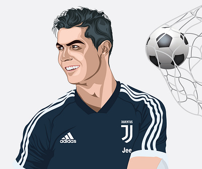 Cristiano Ronaldo adobe illustrator art best vector recreation vector vector illustration vector portrait