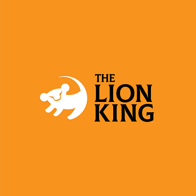 Disney Logo Redesign 1: THE LION KING art design disney flat icon illustration illustrator lionking logo minimal vector