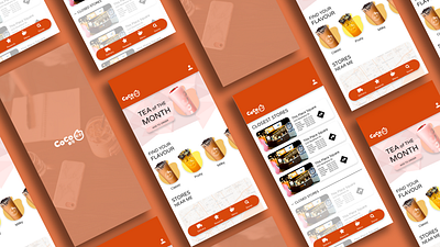 Coco Tea bubbletea coco drinks food mobile mobile app mobile ordering order ui