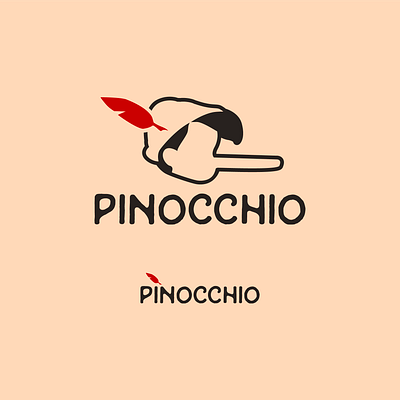 Disney Logo Redesign n°3: PINOCCHIO design disney flat icon illustration logo logotype minimal pinocchio vector