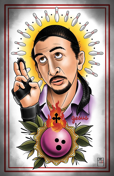 The Jesus design digital art illustration