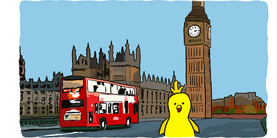 Duckwyn Travels The World cartoon illustration travel app travel game