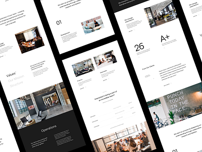 Digital Agency Website clean design grid layout minimal typography web website whitespace