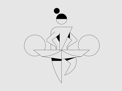Ballet 2d art 36daysoftype art ballet design flat flat illustration girl illustration simple typography vector vector art vectornator