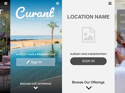 Curant Web Application Landing Page Design Studies branding mobile mobile app ui web