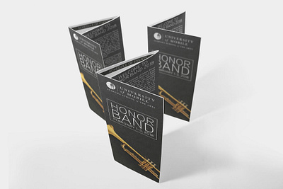 University of Mobile Honor Band Brochures - 2018 brochure graphic design