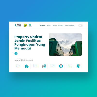 Untirta UI UX Unit Bisnis branding design ui ux web website