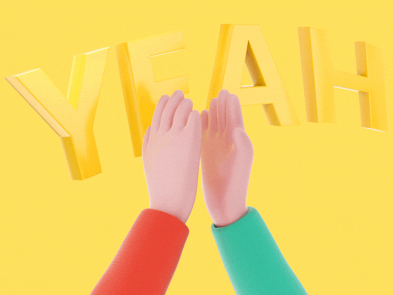 YEAH! 🙏 3d 3d art clap octanerender yeah