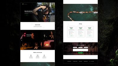 Landing page for Photographer adobe design flat photoshop ui ux website