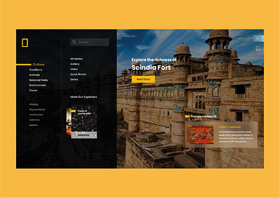 National Geographic Concept design exploration interface natgeo national geographic ui webdesign website website concept website design