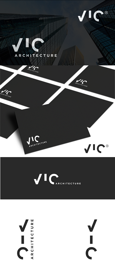 VIC arctecture architecture construction home logo