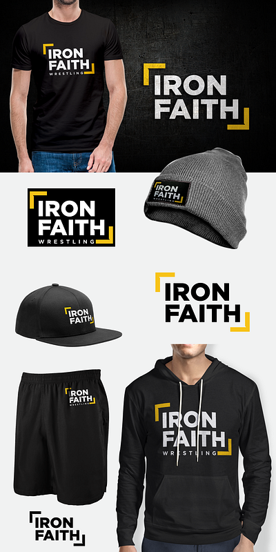 Iron faith crossfit fitness fitness logo health wrestling