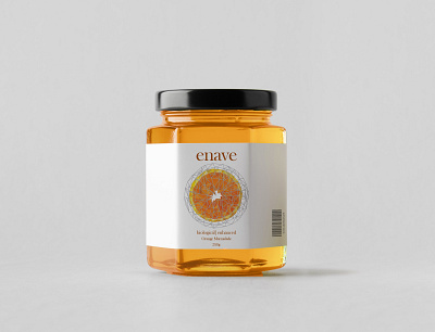 Enave orange marmalade label adobe photoshop cc branding branding and identity content creation design graphic design illustration print design typography