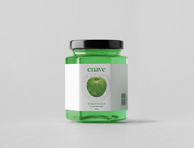 Enave apple marmalade label design adobe photoshop cc branding branding and identity graphic design illustration print design typography