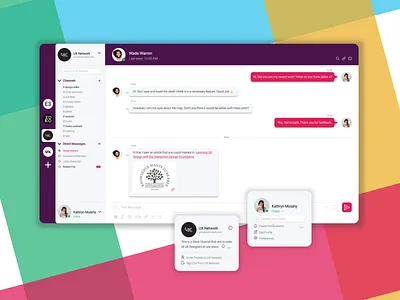 Direct Messaging #DailyUI #013 013 dailyui design direct messaging message slack ui ux