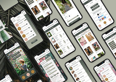 An ethical platform for many sustainable fashion brands app bag branding cart clothing design ethical fashion homepage shopping sustainable typography ui ux