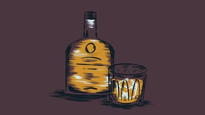 Whiskey cocktail drink illustration nashville procreate whiskey