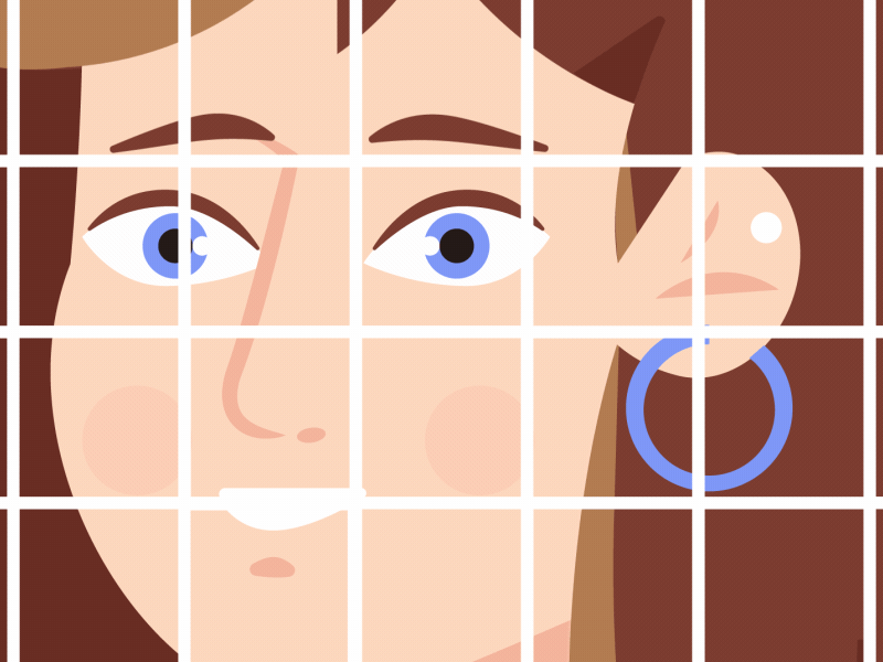 Mosaic 2d animation animation branding character design effects gif illustration lemon motion