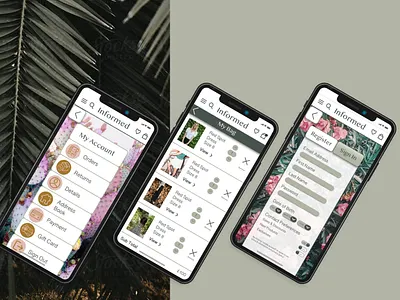 An ethical platform for many sustainable fashion brands app clothing design ethical fashion flat design icons my account my bag sign in sustainable typography ui ux ux design website
