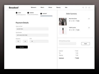 checkout page design ui ux web