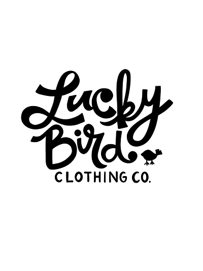 LuckyBird Clothing Co. Hand Drawn Type branding hand drawn hand drawn type hand drawn typography hand lettering handlettering illustration lettering logo type vintage type vintage typeface vintage typography